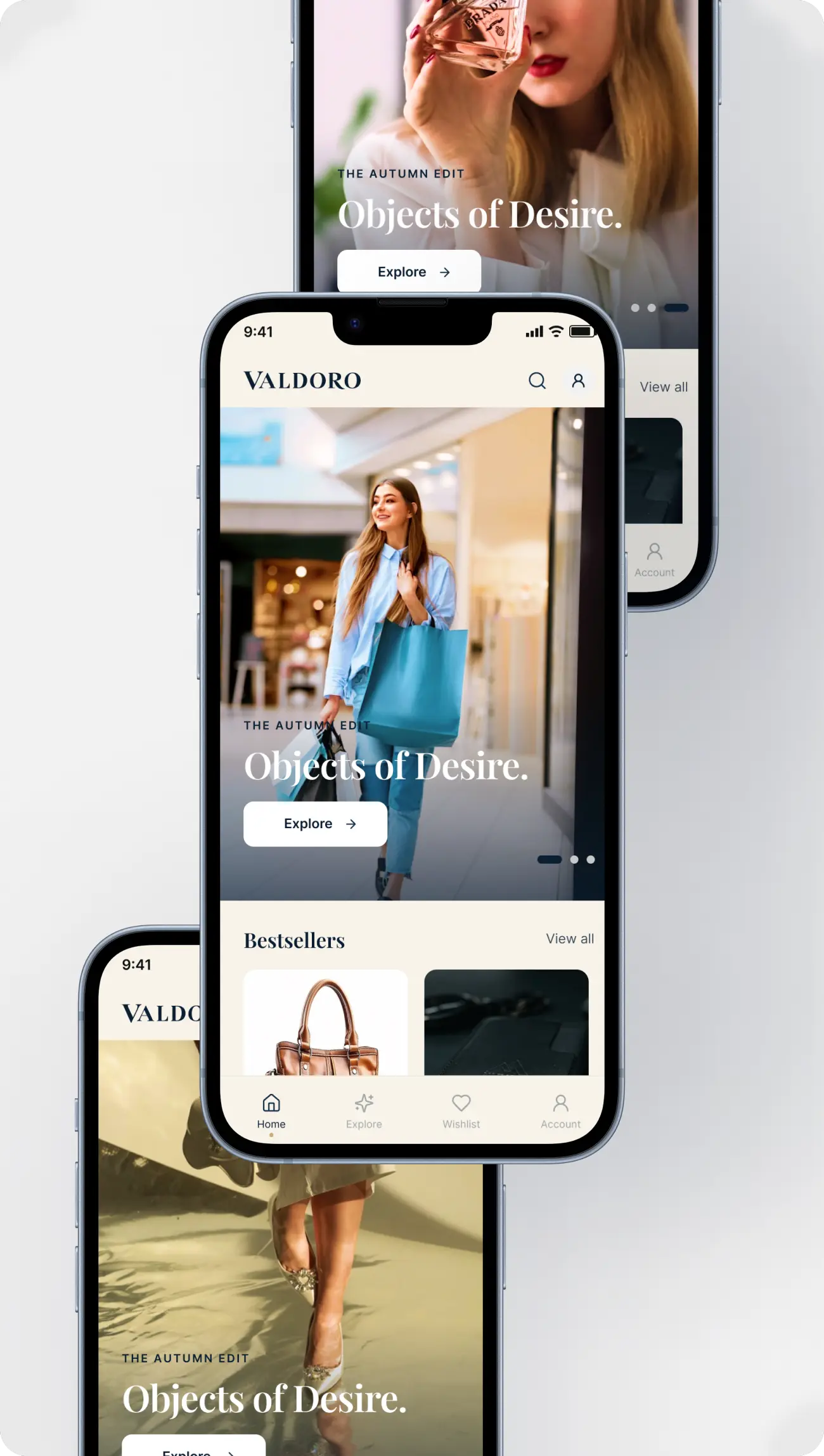 VALDORO mobile ecommerce project overview